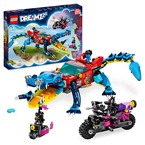 LEGO DREAMZzz Crocodile Car Toy 2in1 Set, Build a 71458 – Retired & Sealed