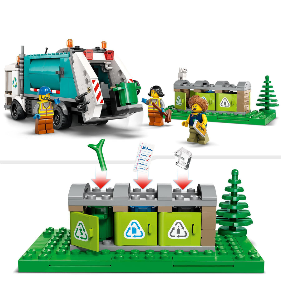 LEGO City Recycling Truck, Bin Lorry Toy Vehicle Set 60386 – Retired & Sealed