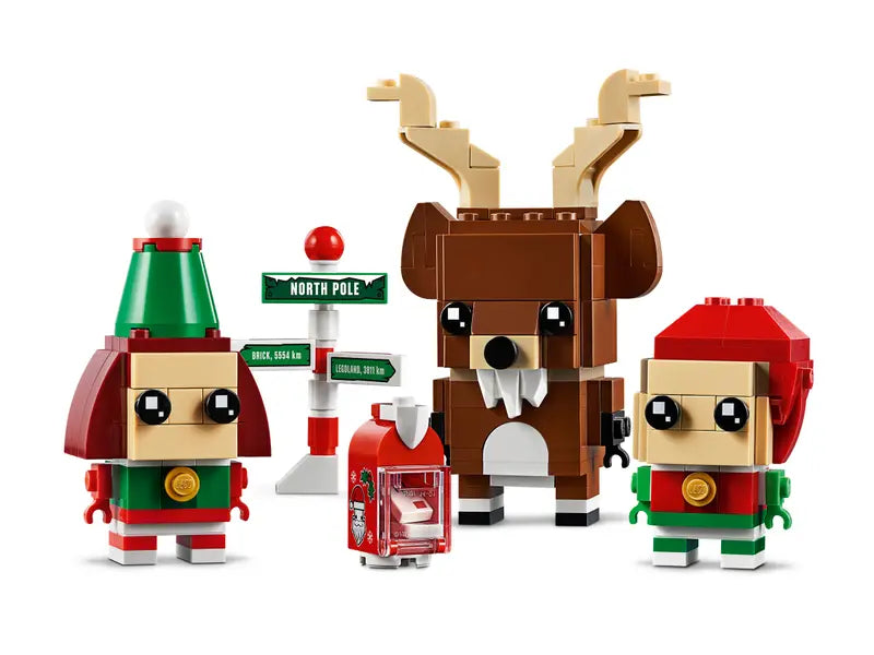 LEGO BrickHeadz Reindeer, Elf & Elfie 40353 – Retired & Sealed