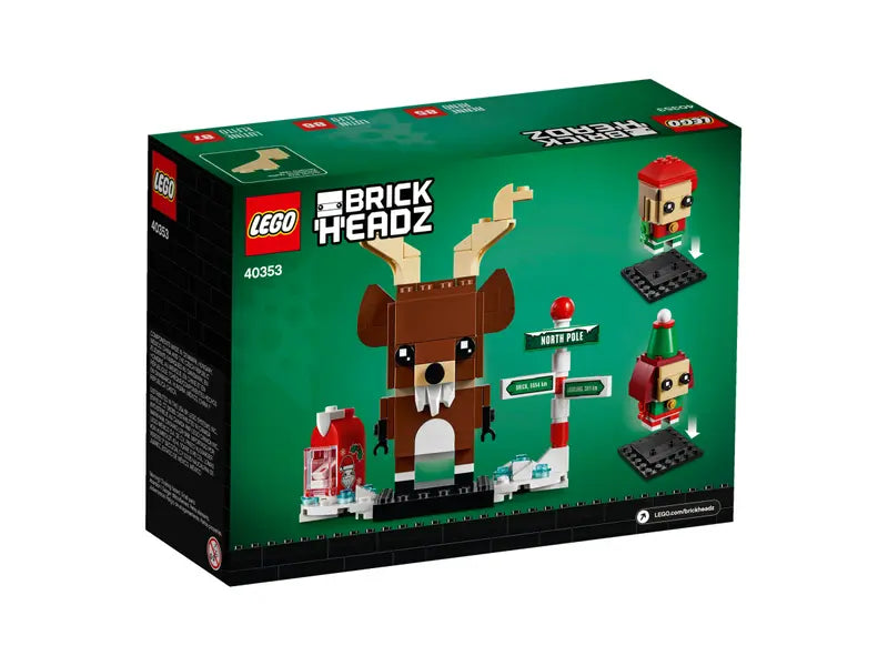 LEGO BrickHeadz Reindeer, Elf & Elfie 40353 – Retired & Sealed