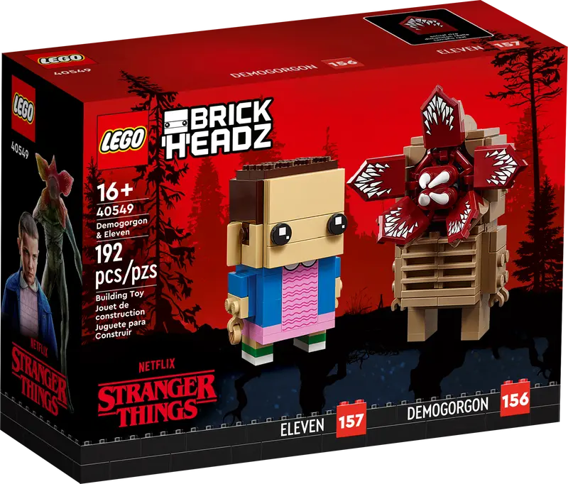 LEGO BrickHeadz Demogorgon & Eleven 40549 – Retired & Sealed