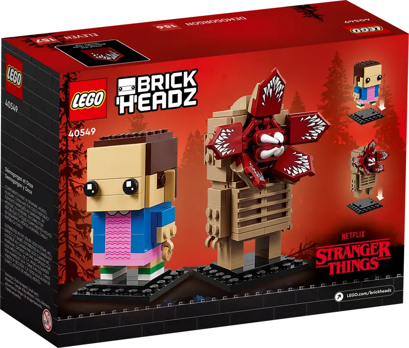 LEGO BrickHeadz Demogorgon & Eleven 40549 – Retired & Sealed