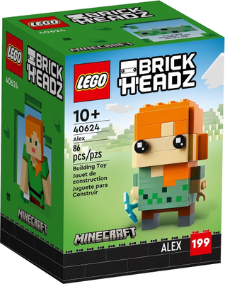 LEGO BrickHeadz Minecraft Alex With Diamond Pickaxe 40624 – Retired & Sealed