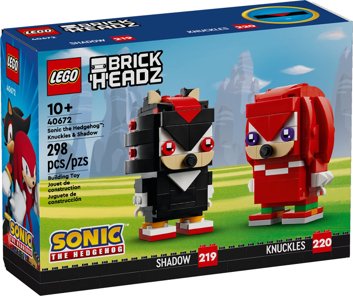 LEGO BrickHeadz Sonic the Hedgehog Knuckles and Shadow 40672 – Retired & Sealed