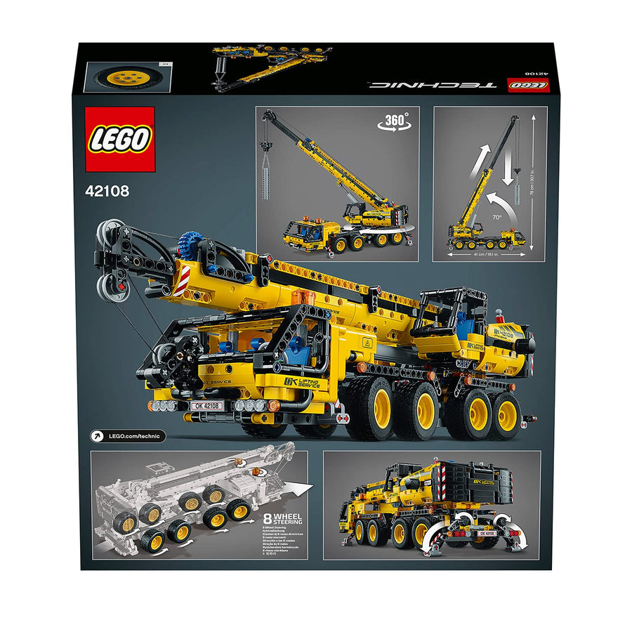 LEGO Technic Mobile Crane Truck Toy, Construction 42108 – Retired & Sealed