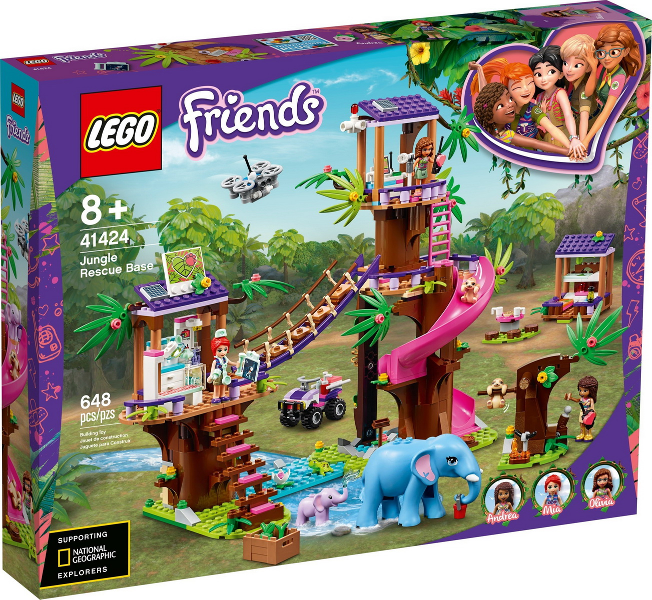 LEGO 41424 Jungle Rescue Base 41424 sealed box front