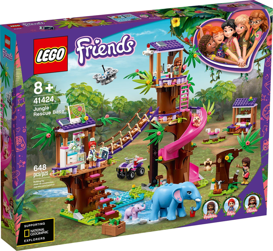 LEGO Jungle Rescue Base 41424 – Retired & Sealed