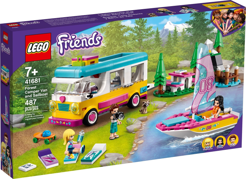 LEGO Friends Forest Camper Van and Sailboat 41681 – Retired & Sealed