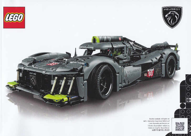 LEGO PEUGEOT 9X8 24H Le Mans Hybrid Hypercar 42156 – Retired & Sealed