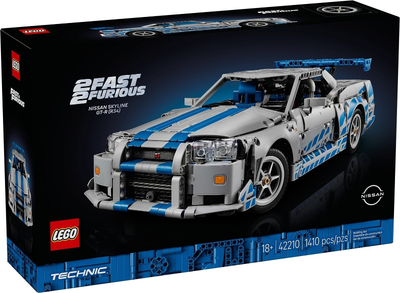 LEGO 2 Fast 2 Furious Nissan Skyline GT-R (R34) Car 42210 – Sealed UK Stock