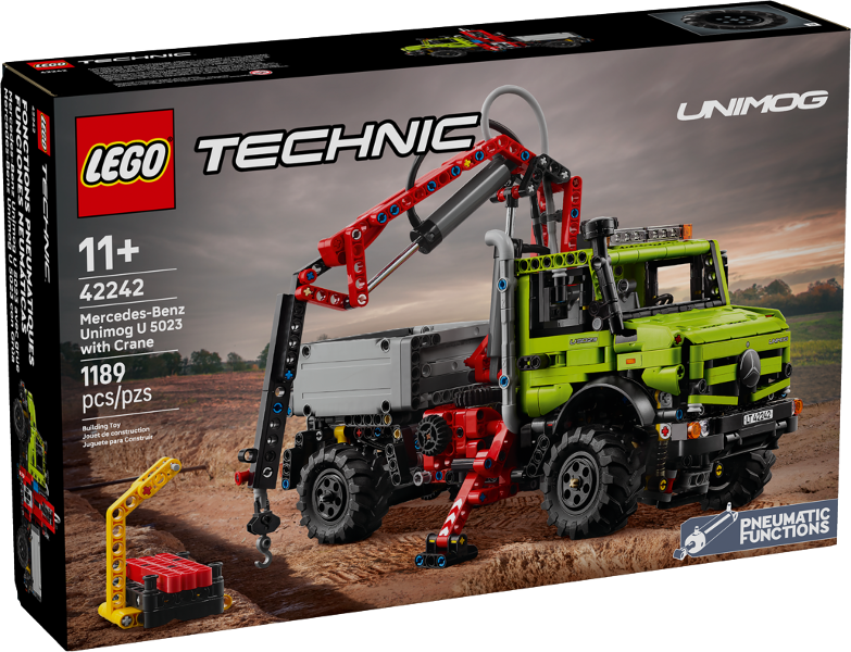 LEGO Mercedes-Benz Unimog U 5023 with Crane 42242 – Sealed UK Stock