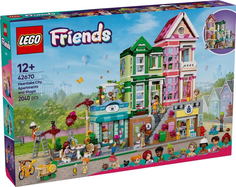 LEGO 42670 Heartlake City Apartments and Stores 42670 sealed box front