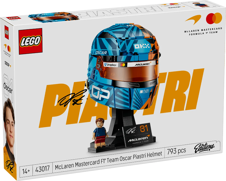 LEGO McLaren Mastercard F1 Team Oscar Piastri Helmet 43017 – Sealed UK Stock