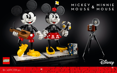 LEGO Disney Mickey & Minnie Mouse Buildable Characters 43179 – Retired & Sealed