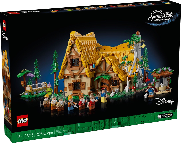 LEGO Snow White and the Seven Dwarfs' Cottage 43242 – Sealed UK Stock