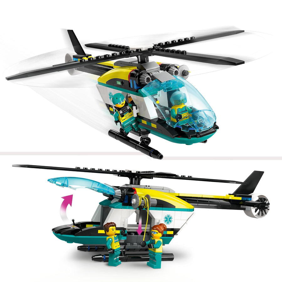 LEGO City Emergency Rescue Helicopter Toy for 6 Plus 60405 – Retired & Sealed
