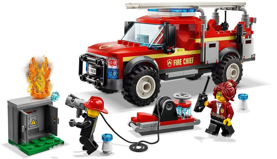 LEGO City Town Fire Chief Response Truck Set with Fire 60231 – Retired & Sealed