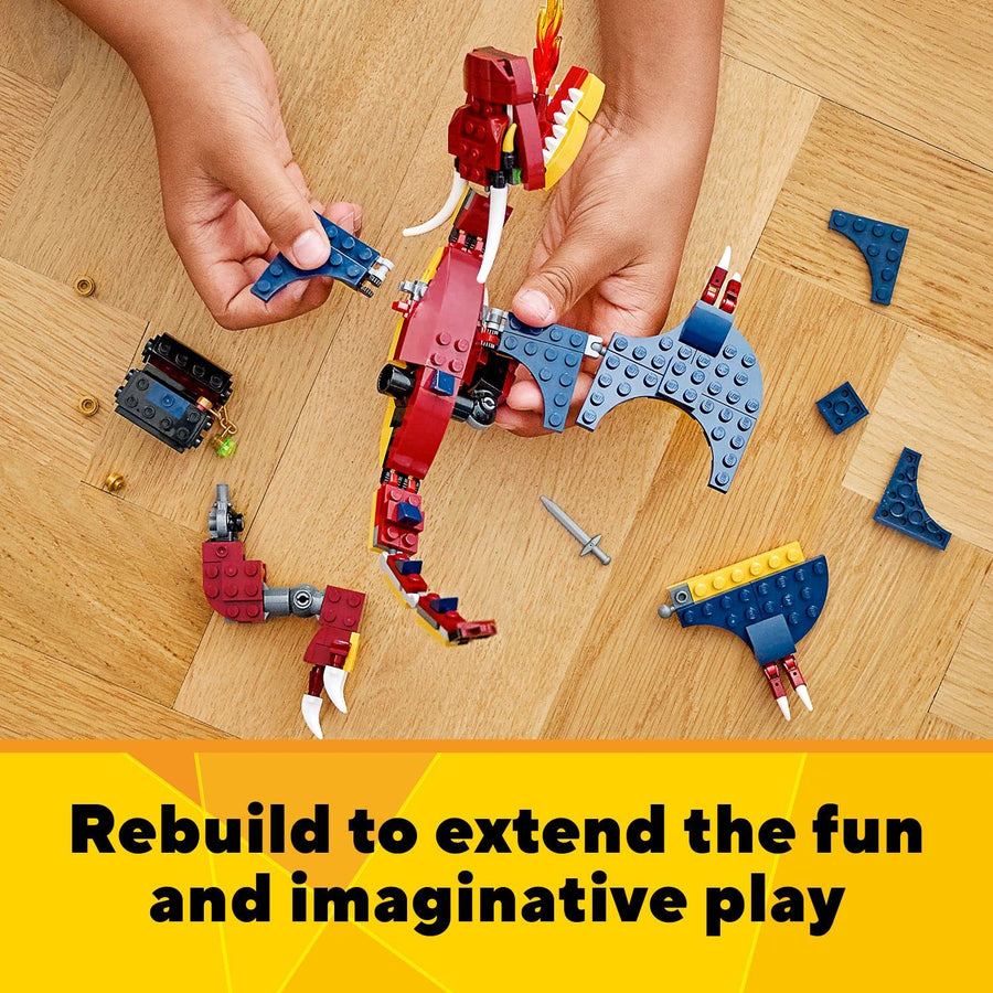 LEGO Creator 3in1 Fire Dragon - Tiger - Scorpion 31102 – Retired & Sealed