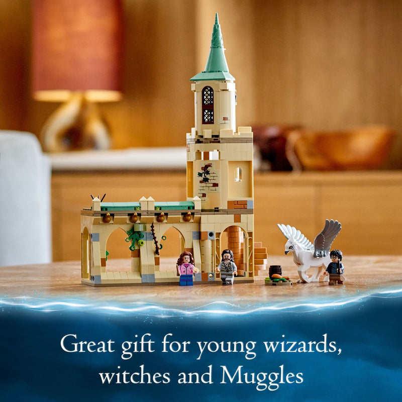 Lego Harry Potter Hogwarts Courtyard: Sirius’s Rescue 76401 Building Toy Set from Prisoner of Azkaban Movie Featuring Hermione Granger and Sirius Black for Kids, Girls, and Boys Ages 8+ (345 Pieces)