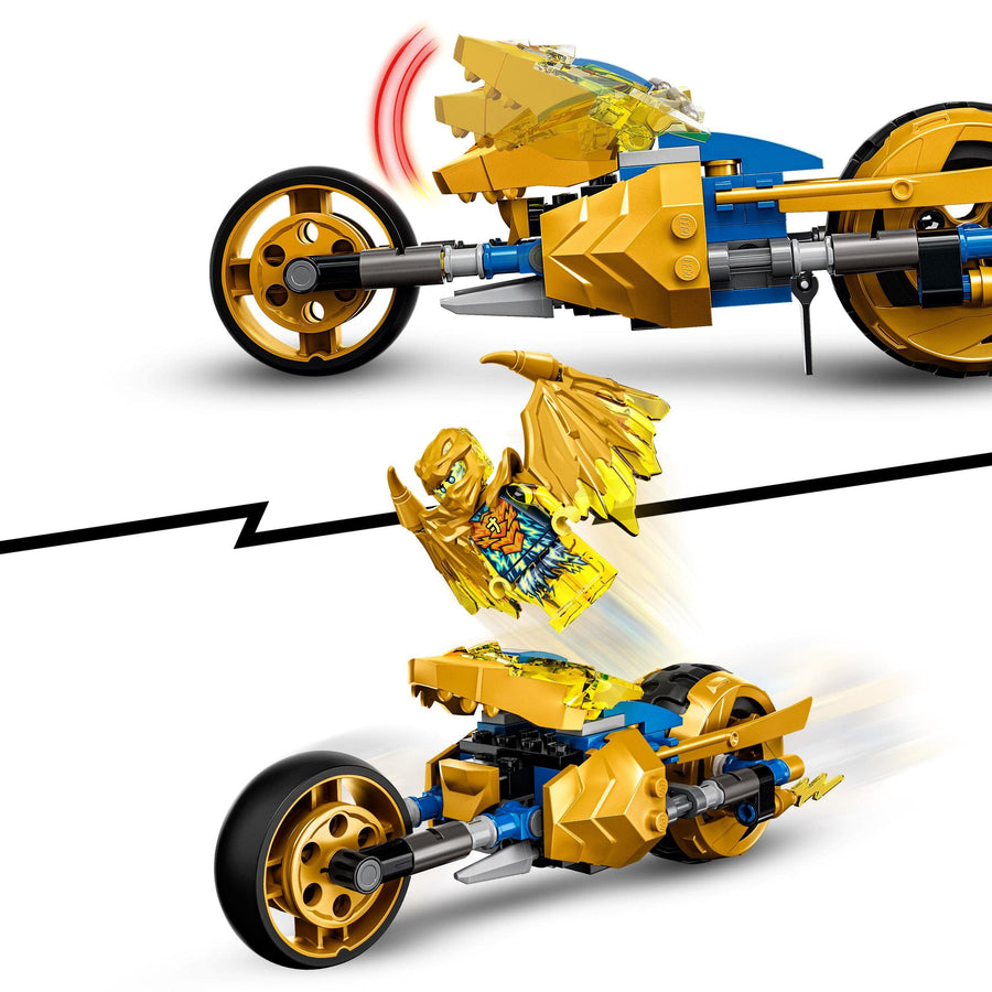 LEGO NINJAGO Jay's Golden Dragon Set, Toy Motorbike 71768 – Retired & Sealed
