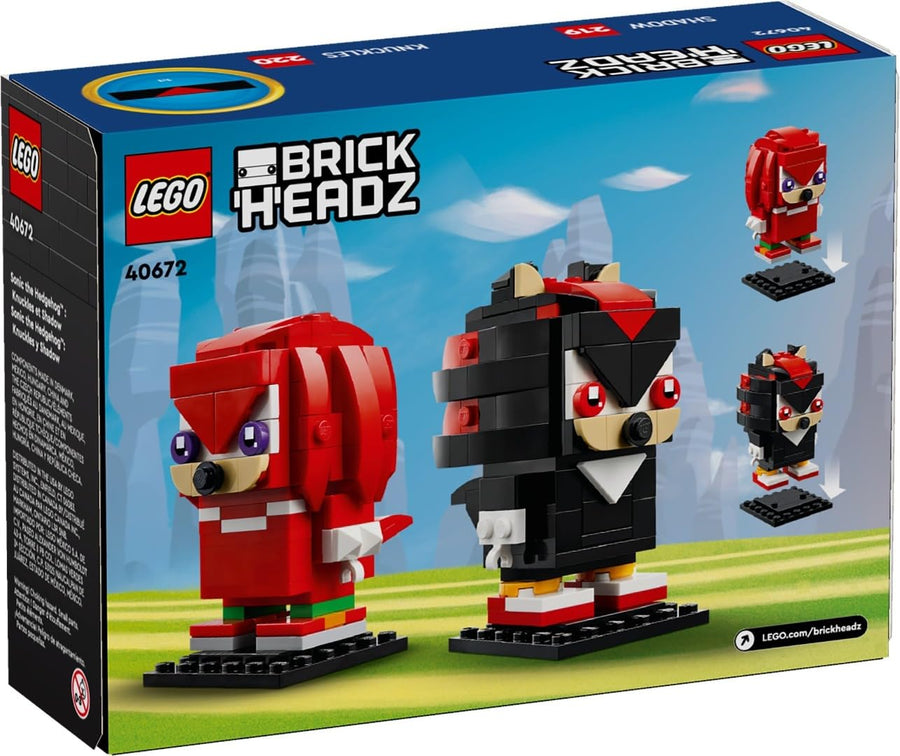 LEGO BrickHeadz Sonic the Hedgehog Knuckles and Shadow 40672 – Retired & Sealed