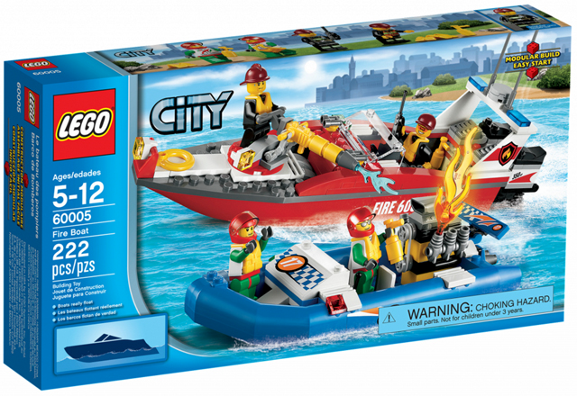 LEGO 60005 Fire Boat 60005 sealed box front