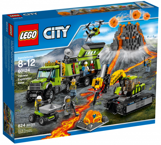 LEGO City In/Out Volcano Exploration Base 60124 – Retired & Sealed