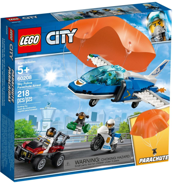 LEGO City Police Parachute Arrest 60208 – Retired & Sealed