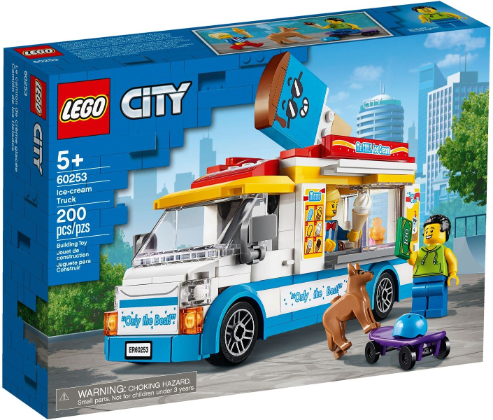 LEGO City Great Vehicles Ice Cream Van Truck Toy with 60253 – Retired & Sealed