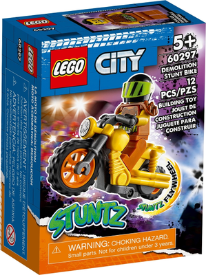 LEGO City Stuntz Demolition Stunt Bike Set with 60297 – Retired & Sealed