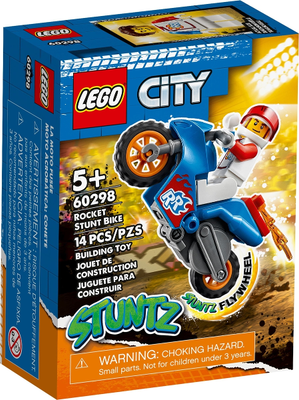 LEGO City Stuntz Rocket Stunt Bike Set With 60298 – Retired & Sealed
