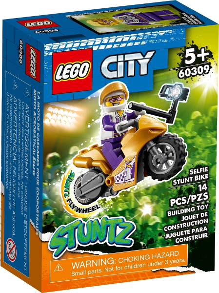 LEGO City Stuntz Selfie Stunt Bike Show Set with 60309 – Retired & Sealed