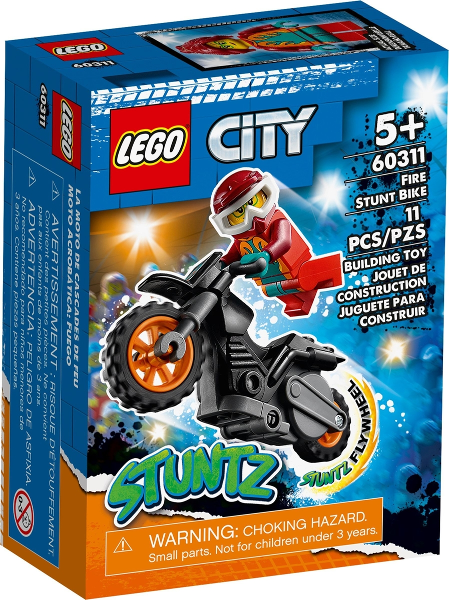 LEGO City Stuntz Fire Stunt Bike Show with 60311 – Retired & Sealed