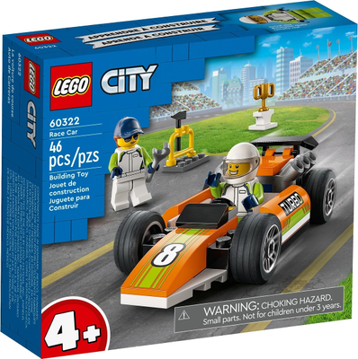 LEGO City Great Vehicles Race Car F1 Style Toy for 60322 – Retired & Sealed