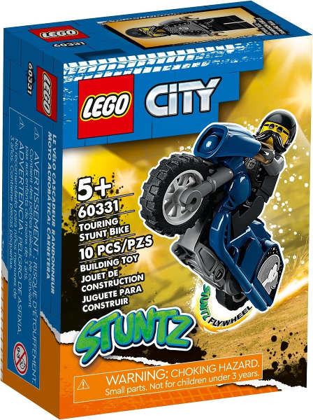 LEGO City Stuntz La Moto de Cascade du Biker, Jouet de 60331 – Retired & Sealed