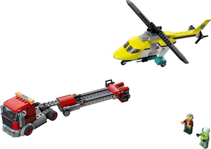 LEGO Rescue Helicopter Transporter 60343 – Retired & Sealed