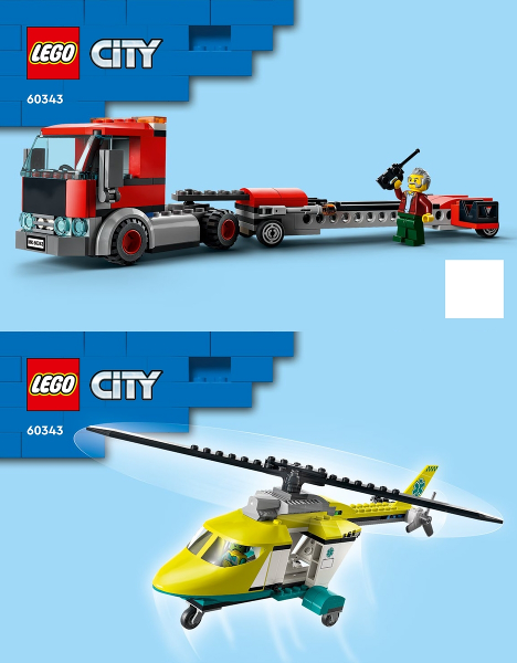 LEGO Rescue Helicopter Transporter 60343 – Retired & Sealed