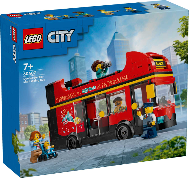 LEGO Red Double-Decker Sightseeing Bus 60407 – Sealed UK Stock
