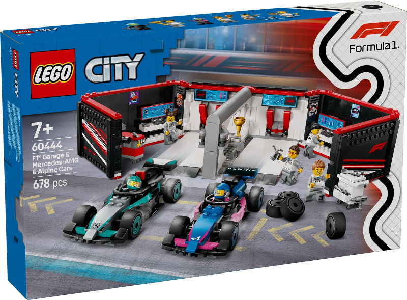 LEGO 60444 F1 Garage & Mercedes-AMG & Alpine Cars 60444 sealed box front