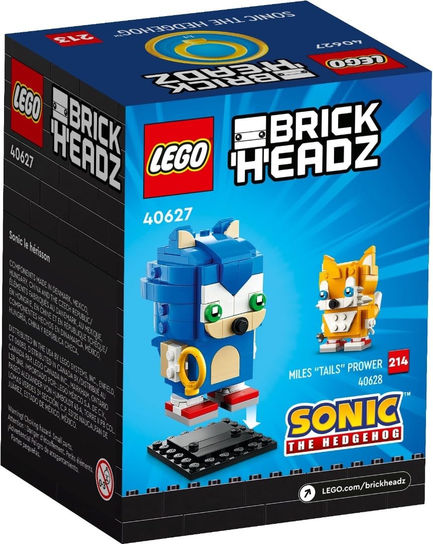 LEGO BrickHeadz Sonic The Hedgehog Kid toy building 40627 – Retired & Sealed