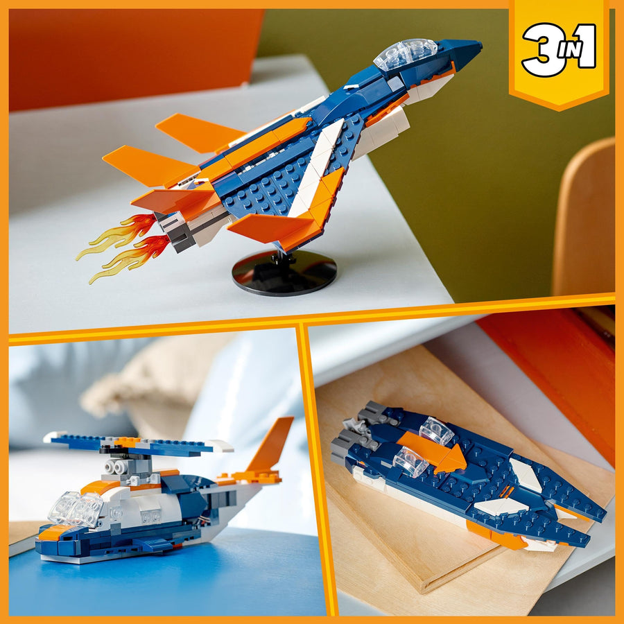 LEGO Creator 3in1 Supersonic Jet Plane to Helicopter 31126 – Retired & Sealed