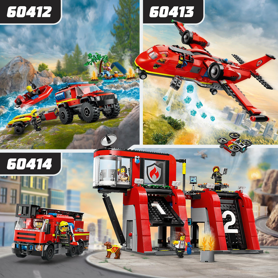 LEGO City 4x4 Fire Engine with Rescue Boat 60412 – Retired & Sealed