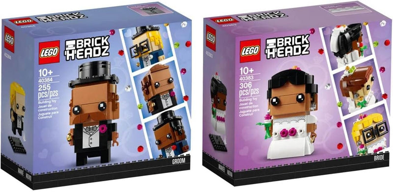 LEGO BrickHeadz – Bride (40383) & Groom (40384) Set