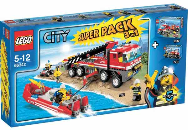 LEGO City Super Pack 3 in 1 66342 – Retired & Sealed