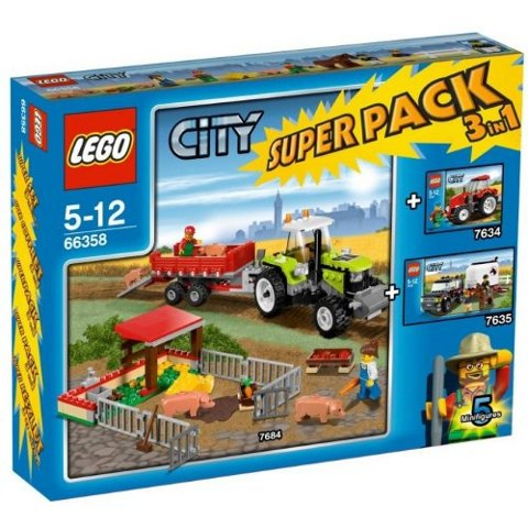 LEGO City Super Pack 3 in 1 66358 – Retired & Sealed