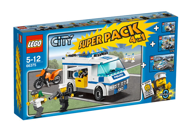 LEGO City Super Pack 4 in 1 66375 – Retired & Sealed