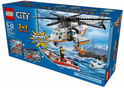 LEGO City Super Pack 3 in 1 66475 – Retired & Sealed