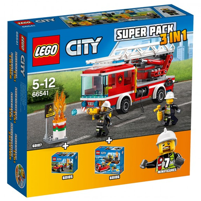 LEGO City Super Pack 3 in 1 66541 – Retired & Sealed