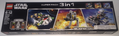 LEGO Star Wars Microfighters Super Pack 3 in 1 66542 – Retired & Sealed