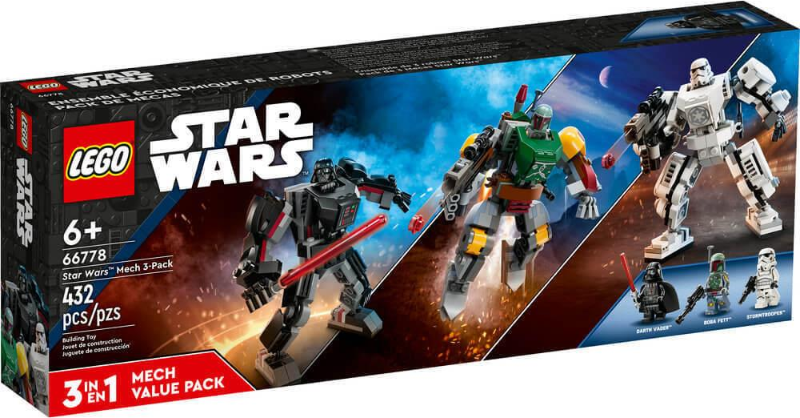 LEGO 66778 Star Wars Mech 3-Pack 66778 sealed box front